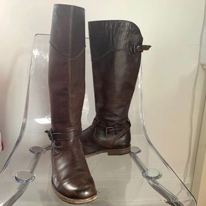 Frye tall leather boots